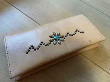 HTC 선셋 지갑 터콰이즈 장지갑 누메 가죽 새상품급