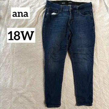 ana [ 18W ] 데님 팬츠 청바지 빅 하의 루즈핏