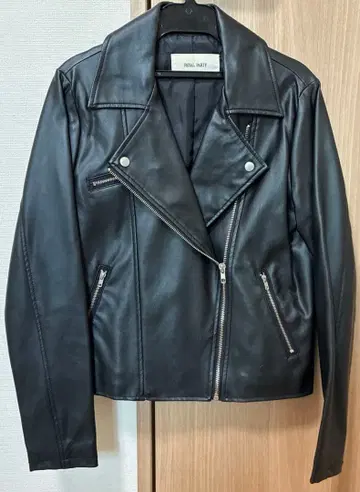 ROYAL PARTY 더블 라이더 자켓 블랙