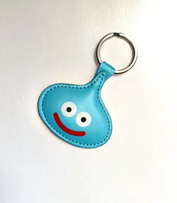 드래곤 퀘스트 슬라임 가죽제품 가죽 키링 블루