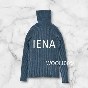 IENA 이에나 하이 게이지 6*3 리브 터틀넥 풀오버 그레이
