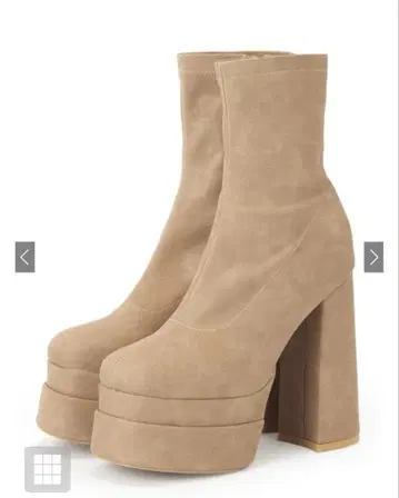 청키힐 통굽 숏부츠