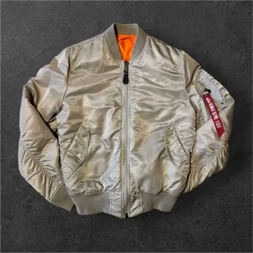 ALPHA INDUSTRIES MA-1 자켓 M 실버 알파