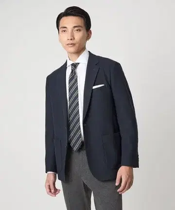 그린 라벨 릴랙싱 ECOPET 2B 자켓 네이비