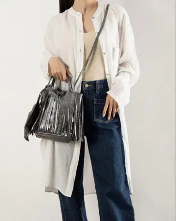 (미사용 새상품) MARLON 프린지 숄더백