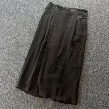 suzuki takayuki 린넨 울 랩 와이드 팬츠