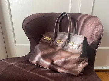 주름 가죽 켈리 스타일 백