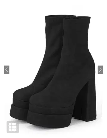 청키힐 통굽 숏부츠