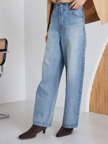 Mila Owen 하이라이즈 루즈핏 배기 데님