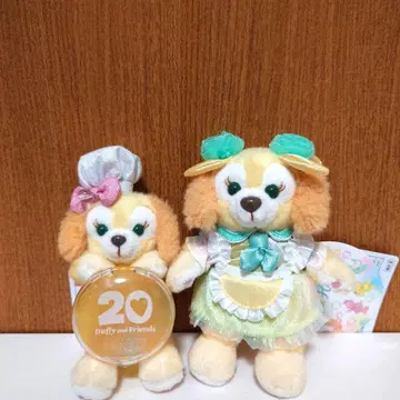 컬러풀 해피니스 쿠키앤 봉제인형 배지 & 참 세트 H