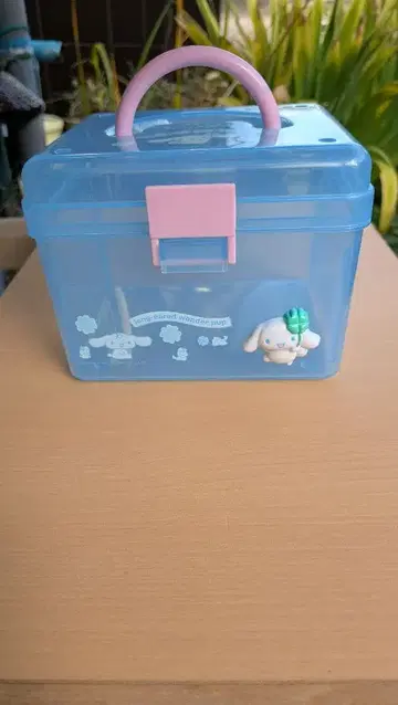 시나모롤 수납 박스 파랑