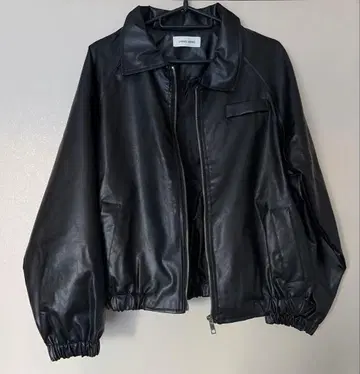 PU 가죽 볼륨 슬리브 블루종