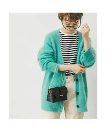 어반 리서치 COFIL 슈퍼 키드 모헤어 혼방 가디건