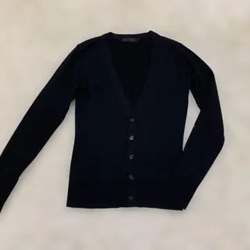 리튬옴므 가디건 자켓 니트 스웨터 울 블랙 S