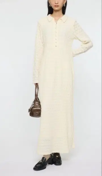 MOUSSY L/S MERMAID LACE 롱 드레스