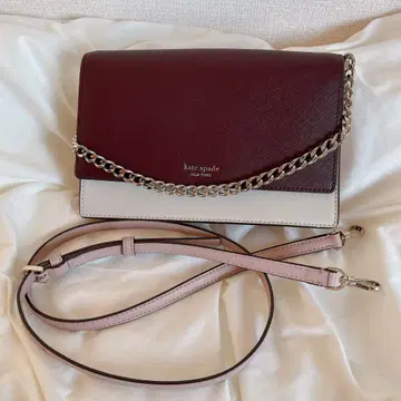 케이트 스페이드 버건디 숄더백