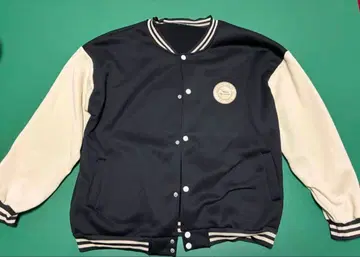 바시티 자켓 네이비/아이보리