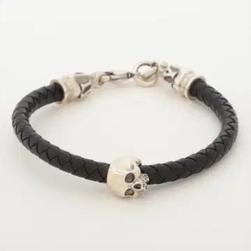 CRAZY PIG 클레이지피그 싱글 스컬 실버 팔찌