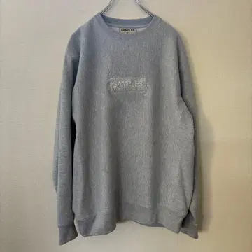 그레이 크루넥 트레이닝복 SAMPLES Box 로고