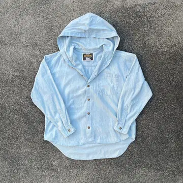 RAD GRAPE 샴브레이 후드 부착 셔츠