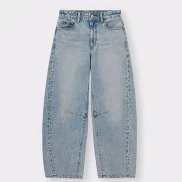 [ 구제 의류 ] GU 배럴 레그 청바지 XXL 63 블루