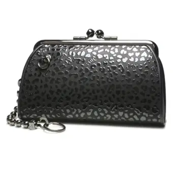 잼홈메이드 레오파드 무늬 가마구치 지갑 새상품