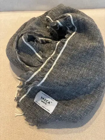 YAECA WRITE 울 스톨 야에카 그레이 대형