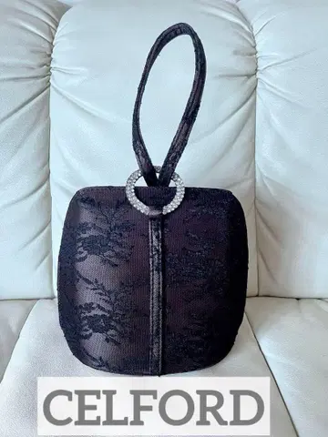 CELFORD 비쥬 버클 레이스 백 결혼식 피로연 레이스 백