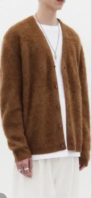 vivastudio MOHAIR CARDIGAN L 사이즈 브라운