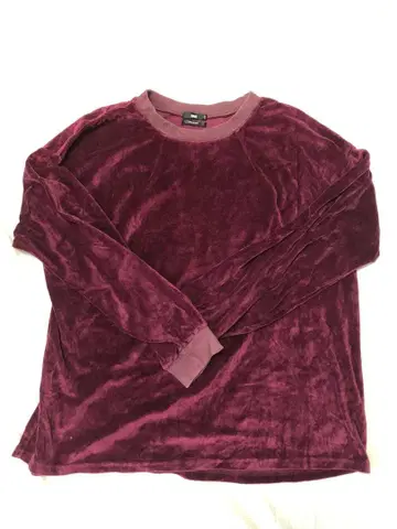 새상품급! HARE 플리스 벨로아 트레이닝복 L 사이즈 버건디