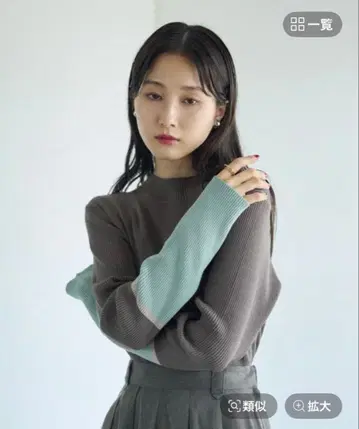 이번 시즌 신상 LEPSIM 12게이지 배색 하이넥 풀오버