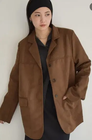 시자트 자켓 브라운