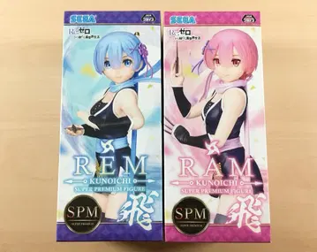 새상품 SPM 슈퍼 프리미엄 피규어 렘 라무 쿠노이치 토비 2종 세트