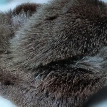 브라운 퍼 머플러