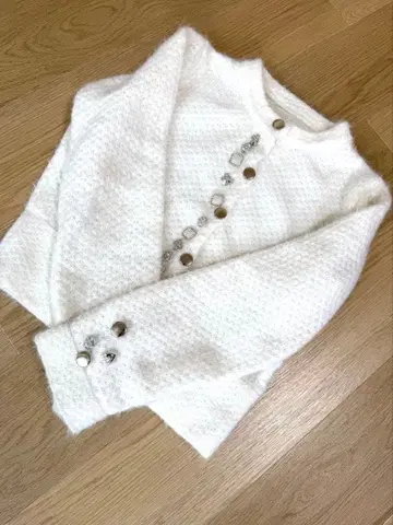 가디건 화이트 프리 사이즈