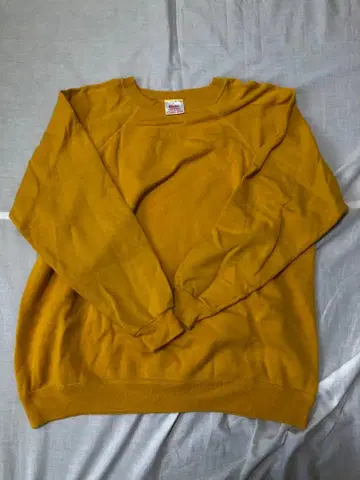 Hanes 머스타드색 래글런 트레이닝복 XX-LARGE