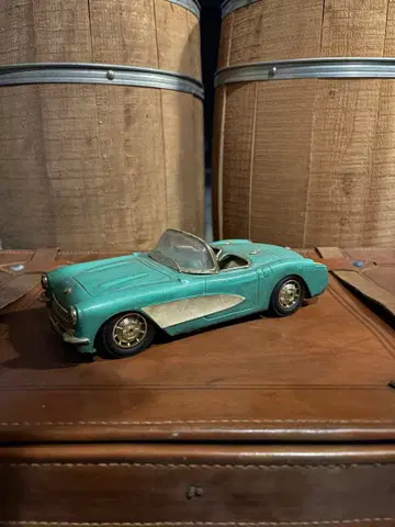 콜벳 아쿠아 블루 금속제 모델