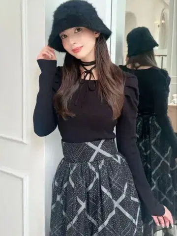 RESEXXY 초커 디자인 니트탑