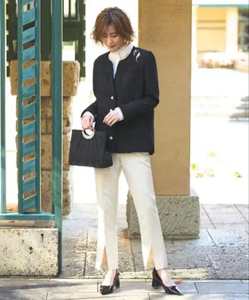 RUIRUE BOUTIQUE 믹스 트위드 자켓 & 수트 셋업