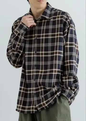 [ ITEMS URBANRESEARCH ] TR 스트레치 체크 셔츠