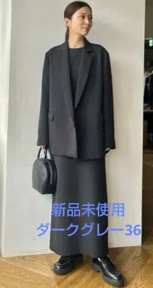 MARW UNITED ARROWS 비대칭 자켓 다크 그레이 36