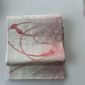 그레이와 핑크 후쿠로 오비