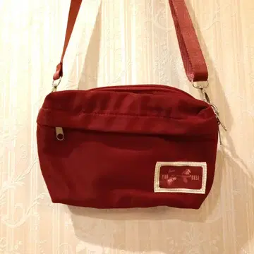 핑크하우스 리본 택 숄더백 빨간색