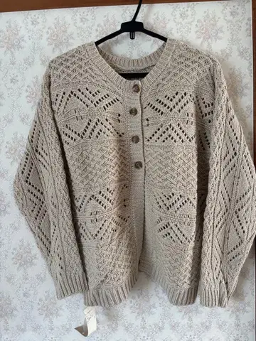 [ 새상품 ] 사만사 모스모스 SM2 전후착 가로편 가디건 아이보리