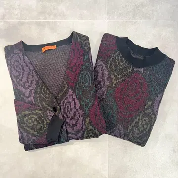[ Missoni ] 앙상블 니트 가디건 42 장미 패턴