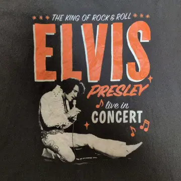 엘비스 프레슬리 T셔츠 XL 사이즈 정품 US 구제 의류