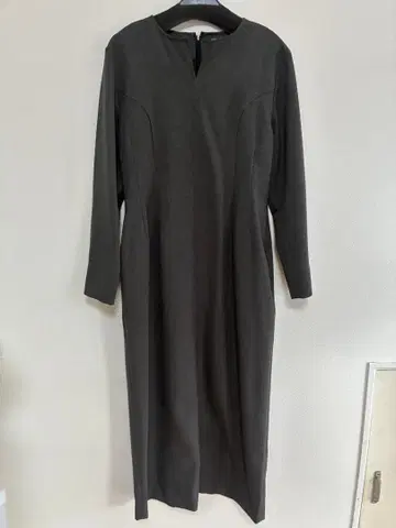 ships any 다크 그레이 긴팔 원피스 F 사이즈