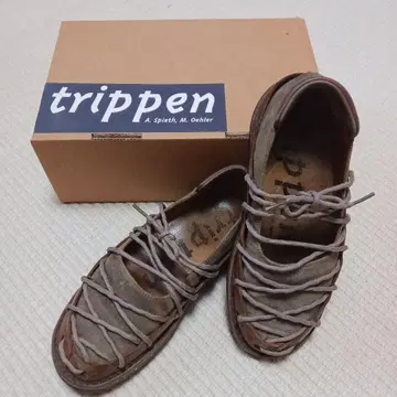 trippen 브라운 스웨이드 캐주얼 슈즈