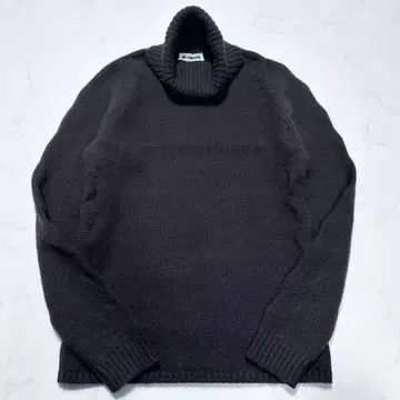 캐시미어 100% 질 샌더 터틀넥 니트 다크 브라운 M 상당