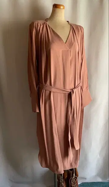 STYLE DELI 살몬 핑크 V넥 원피스 택 포함 새상품